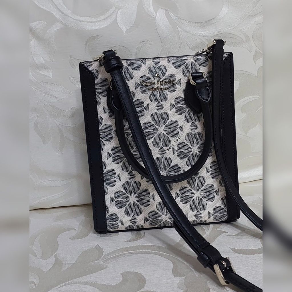 Kate Spade Flower Jacquard Mini Tote / Sling Bag  - Brand New