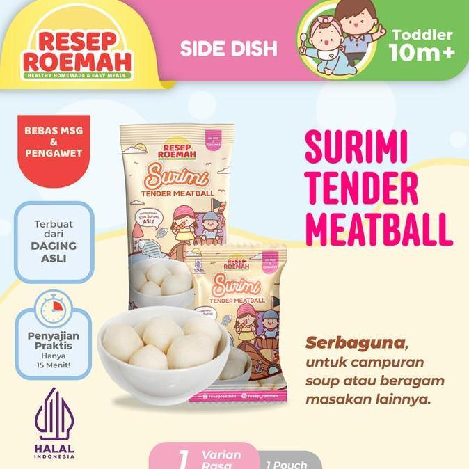 Milku- Resep Roemah Surimi Fish Tender Meatball / Bakso Ikan Surimi / Toddler
