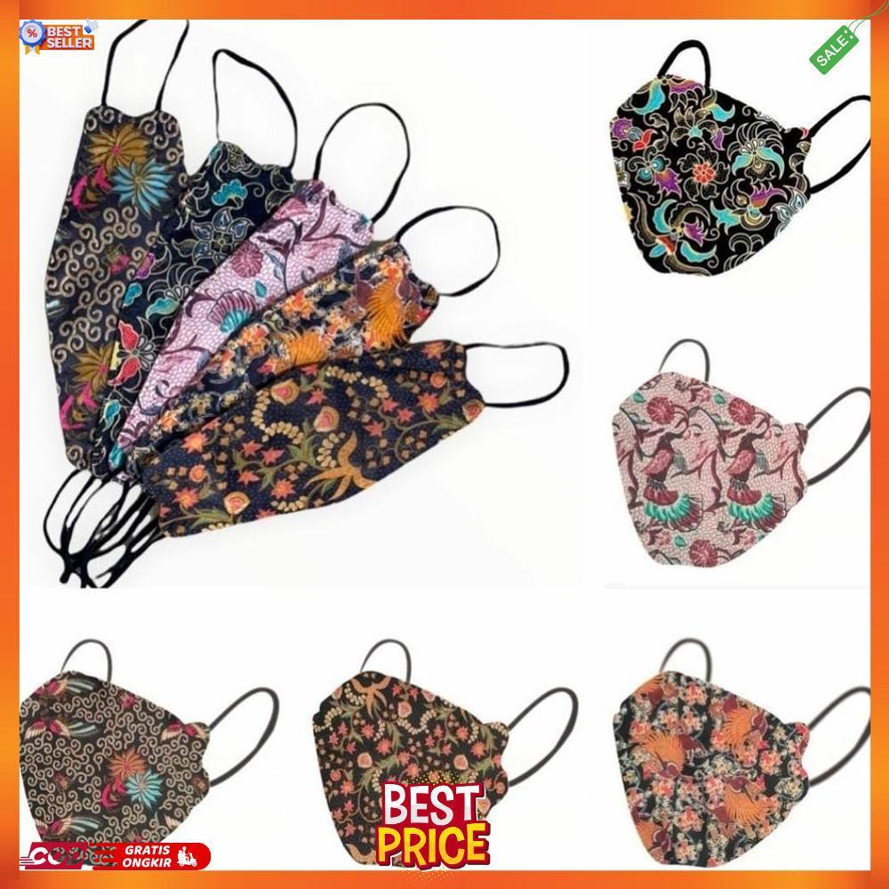 BELLA | KF94 BATIK 10 PC - MASKER KF94 KOREA 4PLY MOTIF BATIK BEST SELLER