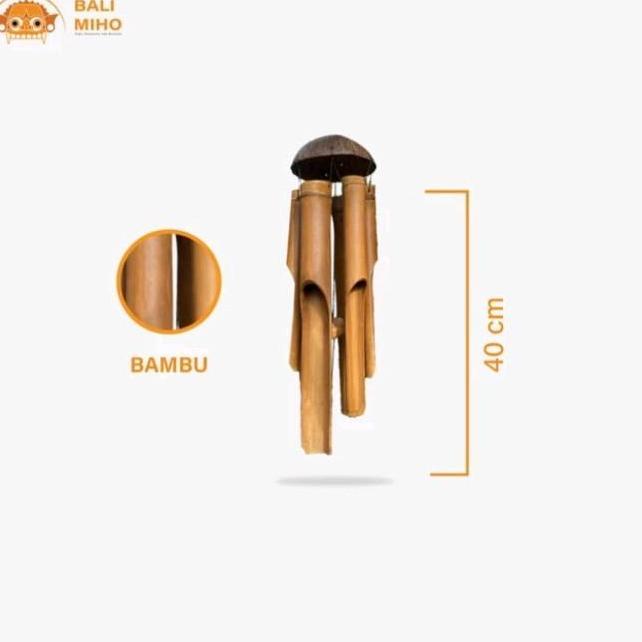 #@#@#@#@] Lonceng Angin Bambu Batok 40 cm - Lonceng Angin - Klontongan - Lonceng Bambu