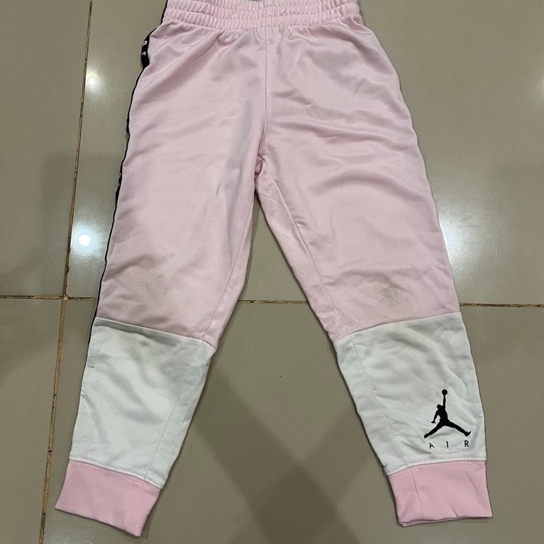 Jordan Kids Track Pants Anak Pink Putih 3–4Y / 98–104cm