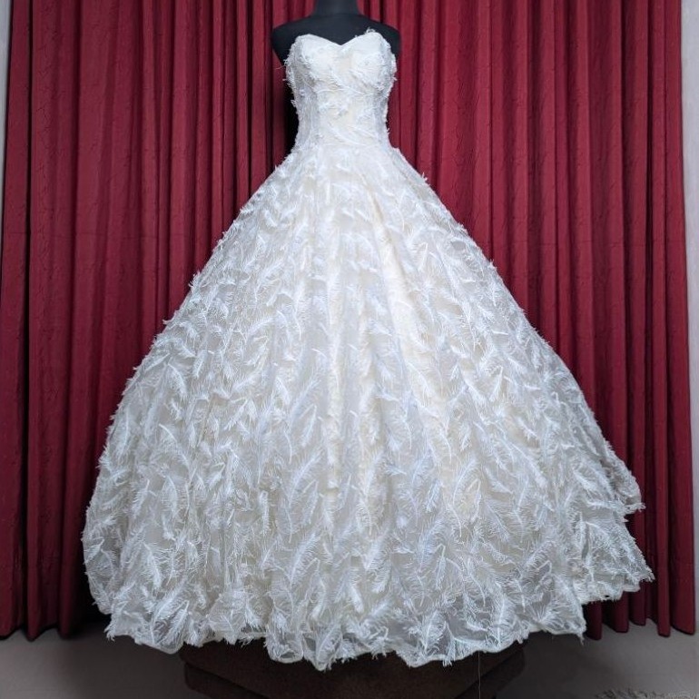 wedding dress, gaun pengantin simple