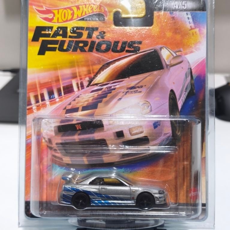 Hotwheels Premium Nissan Skyline GT-R 34 Fast & Furious