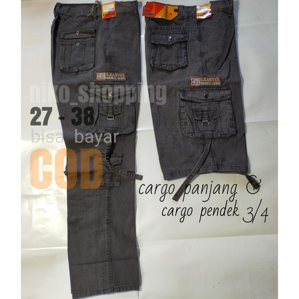 ORIGINAL CELANA CARGO PRIA D'KARVER DENIM PANJANG PENDEK