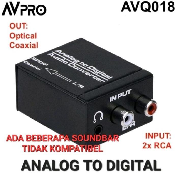 AVPRO AVQ018 ANALOG TO DIGITAL AUDIO CONVERTER ADC 48KHZ FAS08