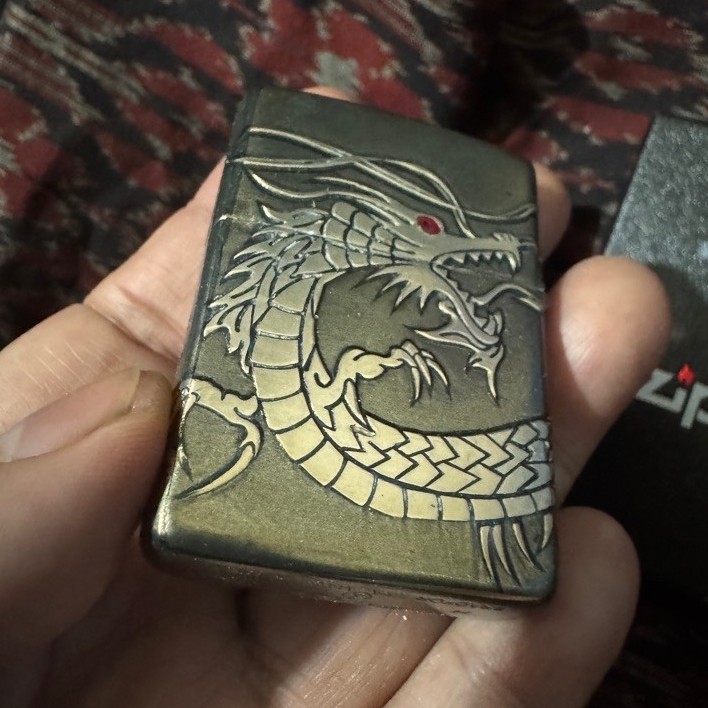 Zippo Dragon Armor Tengah 5 Sisi Rare Limited New Autentic Zippo