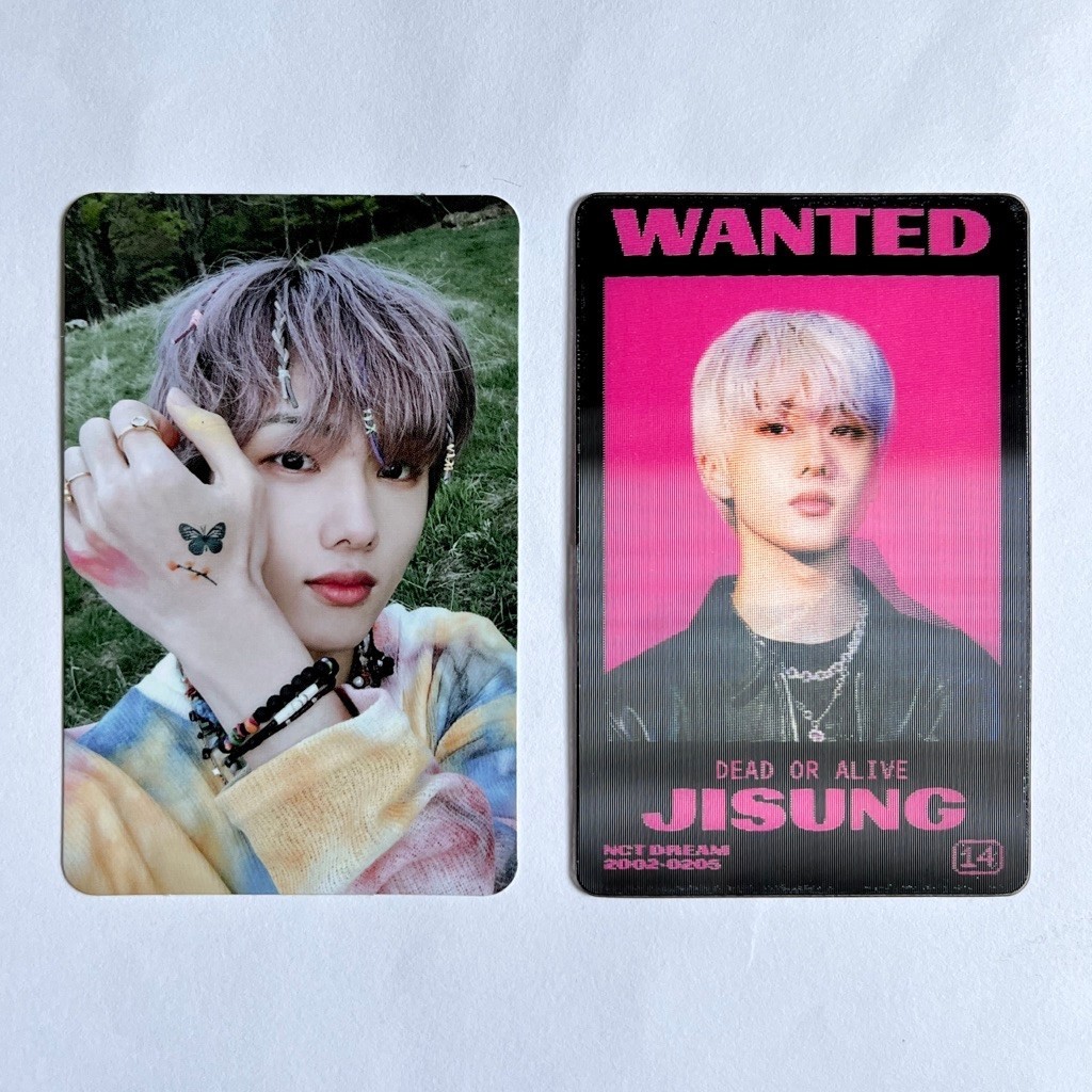 PC Photocard Official Jisung Hello Future Future ver Nabi Kupu-kupu Butterfly Glitch Mode Glitch Len