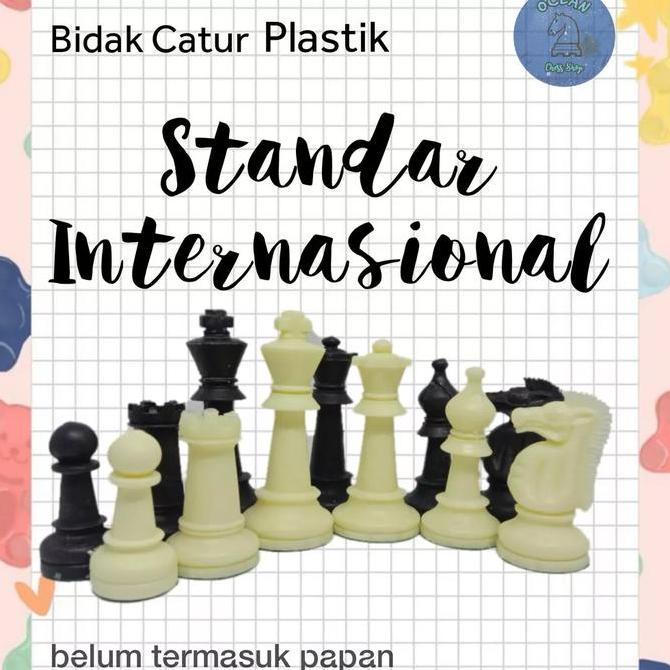 Bidak Catur Plastik Pemberat Standart Internasional