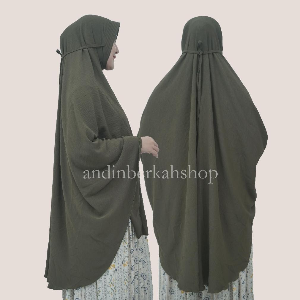 MURAH BERGO JUMBO CRINKLE XXXL PET TALI AIRFLOW /JILBAB BERGO CRINKLE JUMBO PET TALI AIRFLOW 2026