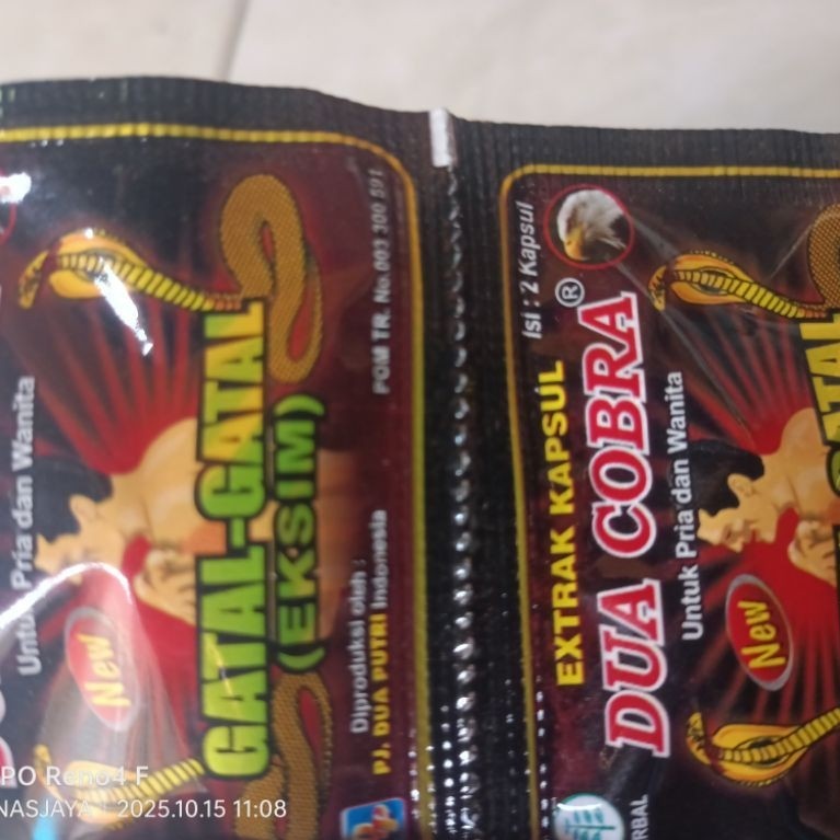 Kapsul Gatal Gatal Dua Cobra / Cobra Gatal Kapsul
