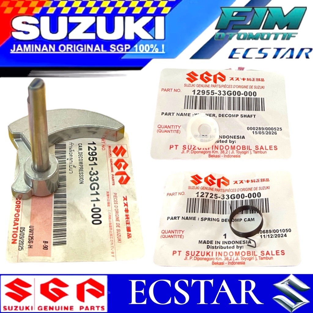 Bandulan Dekompresi Suzuki Spin 125 Sepaket 3pcs Original Bandulan Dekompresi Spin Skymave Skydrive 