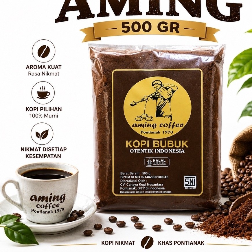 bubuk kopi Aming 500 gram