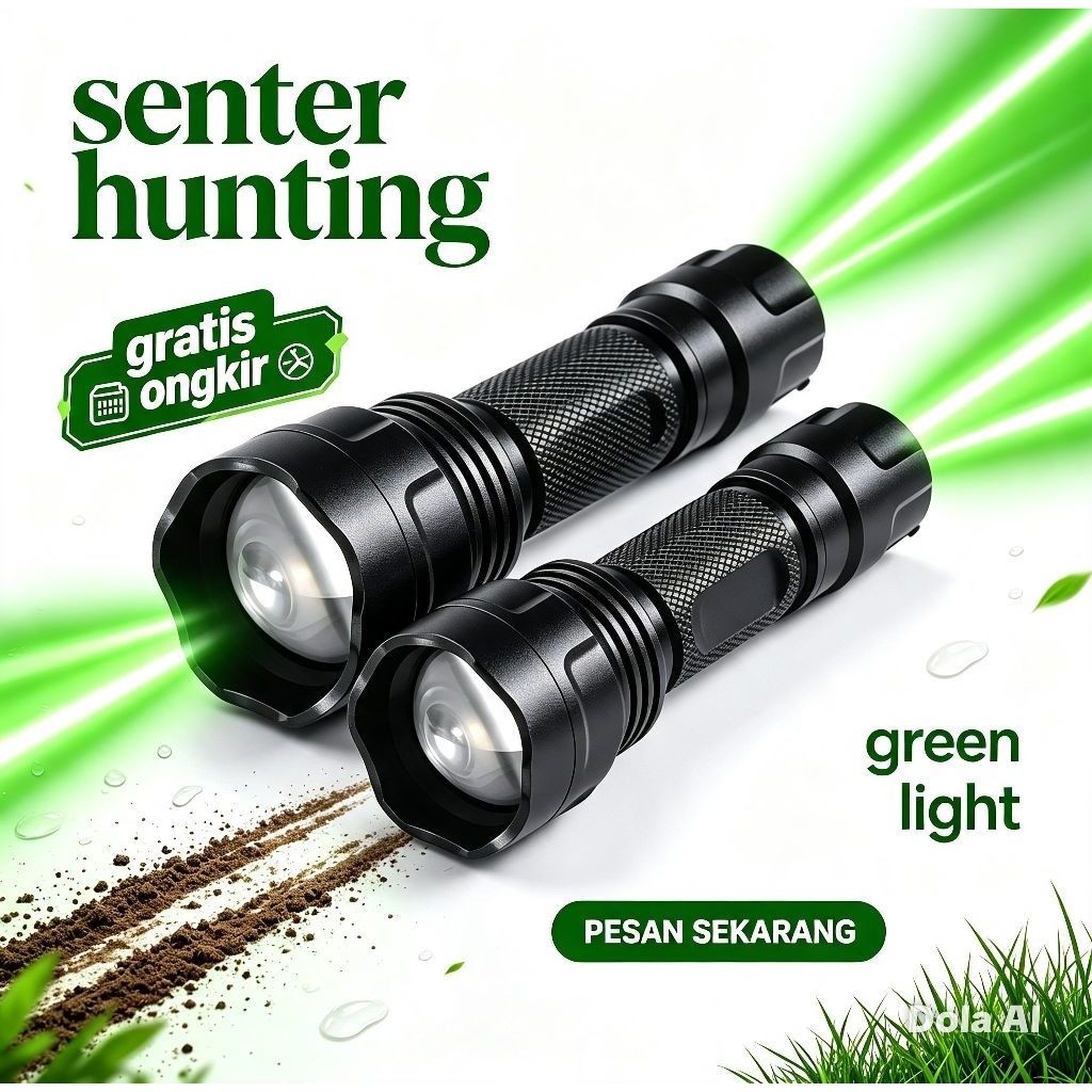 Senter Hunting-Senter Berburu-Senter Hijau-Senter sinar Hijau C8