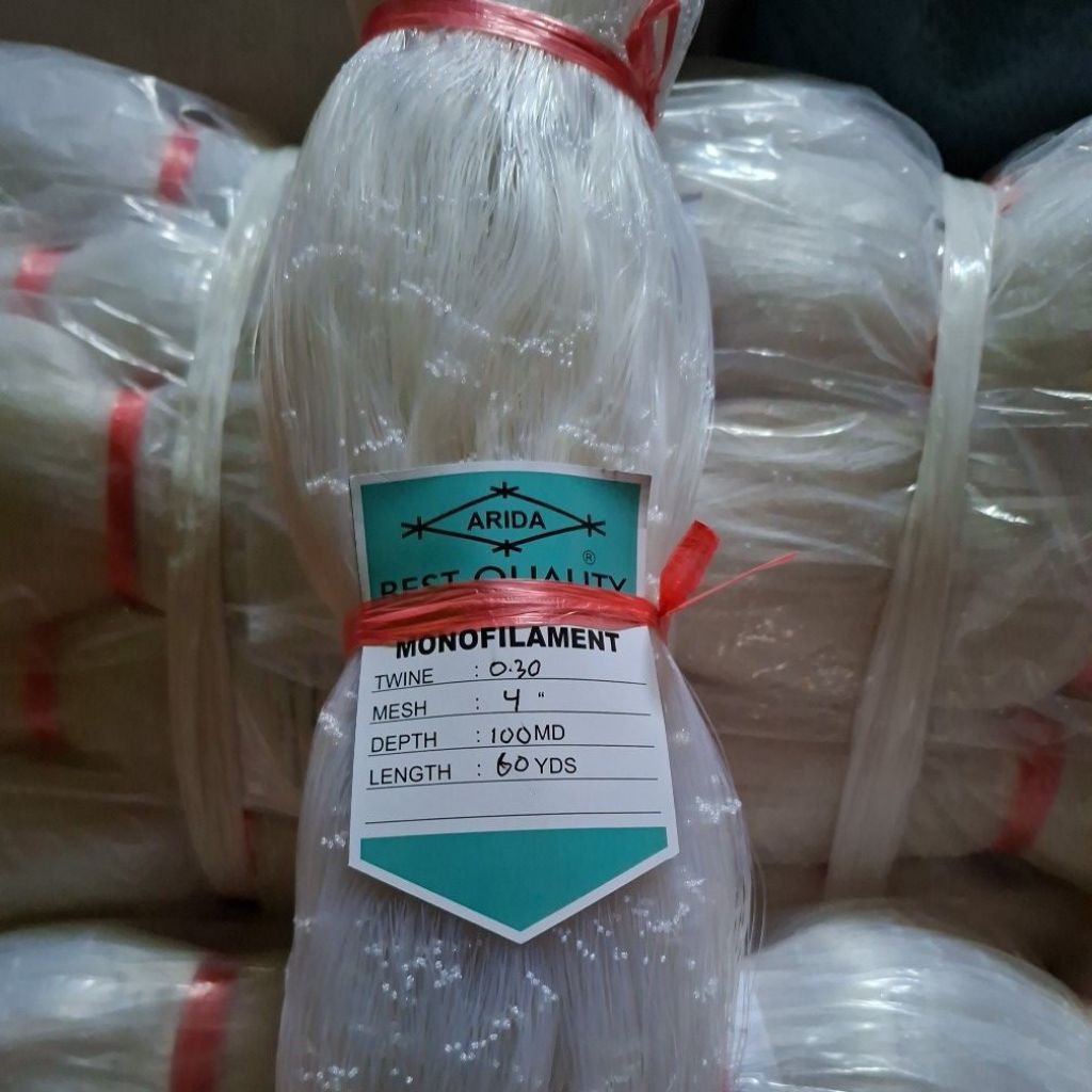 Cuci Gudang jaring ikan arida 0.30 4 inchi 100md/60 yds Tate mata malang pukat Arida