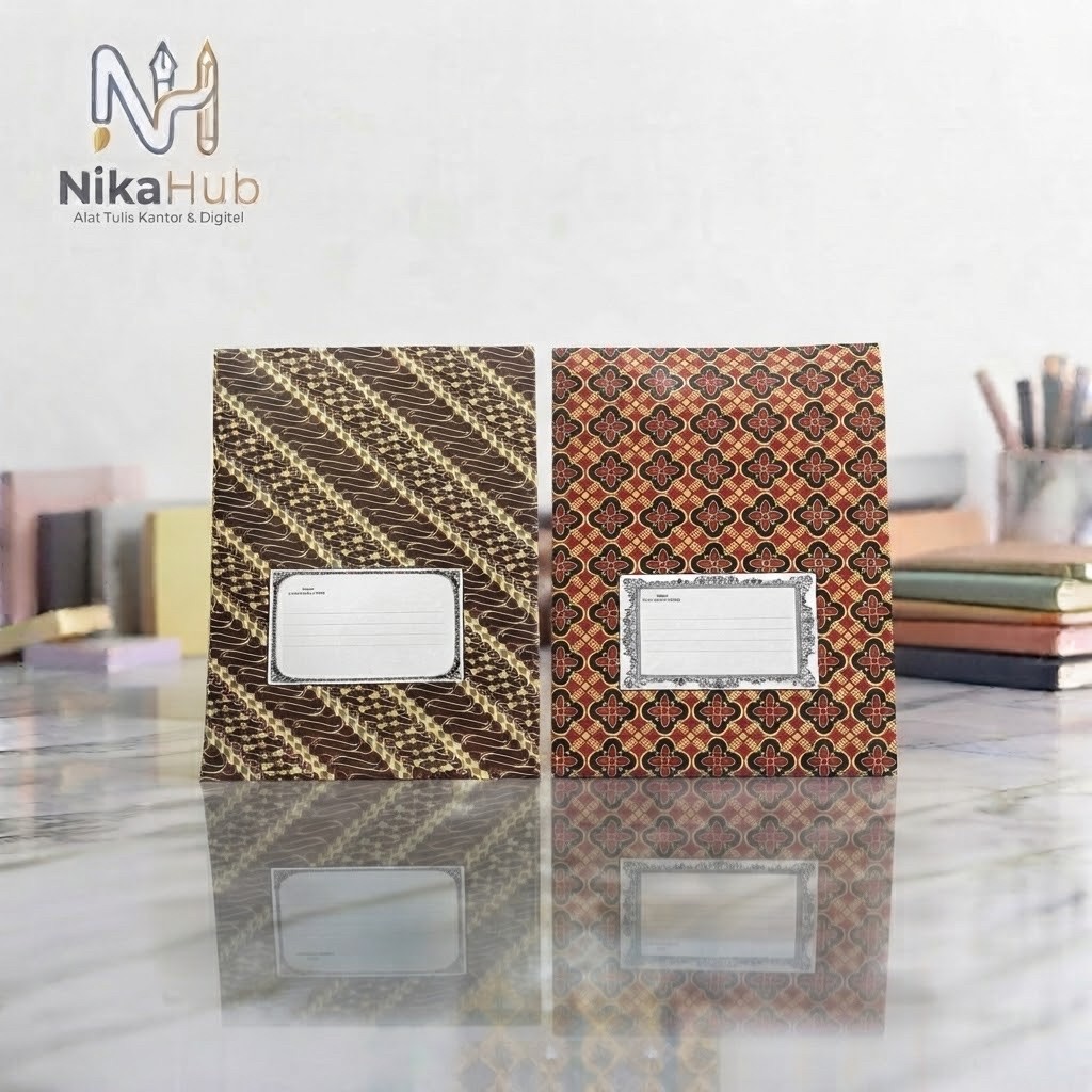 stop map batik kertas coklat 1 pak isi 50 pcs / map file penyimapanan