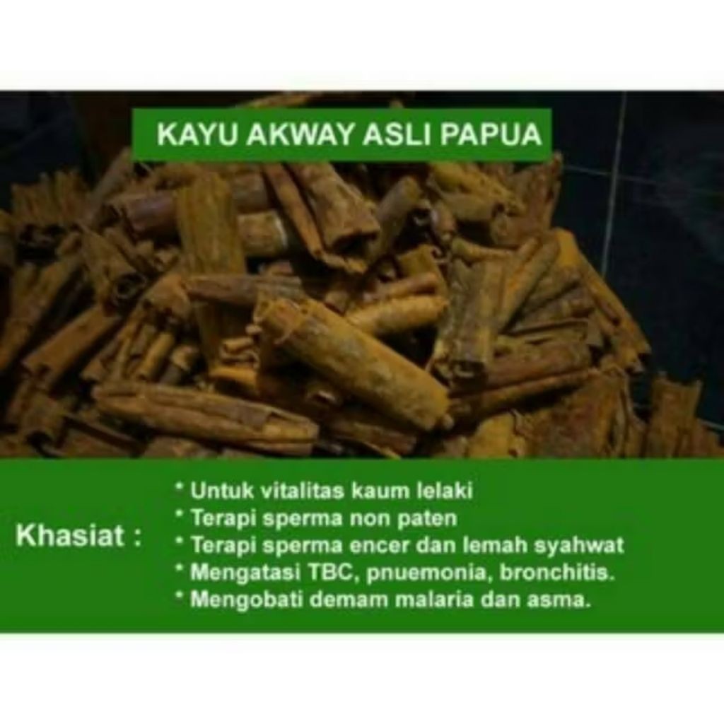 Herbal Kulit kayu Akway Asli Papua isi 100gram
