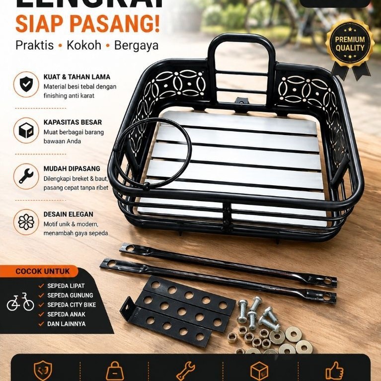 Keranjang Front Rack Sepeda MTB/ Federal/ Fixie Selli