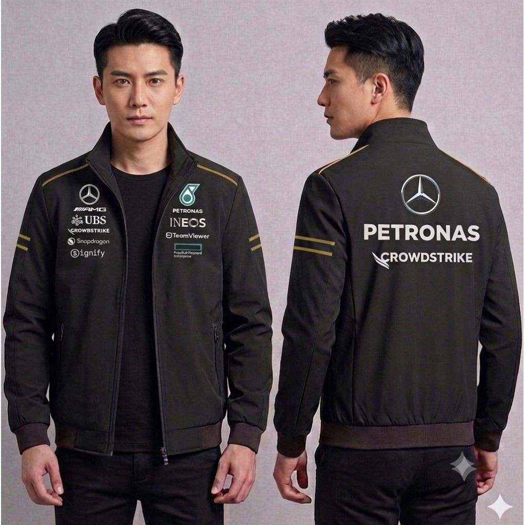 JAKET PARASUT MERCEDES AMG F1 FORMULA PETRONAS JAKET BOMBER PRIA WANITA BRANDED MURAH BERKUALITAS IM