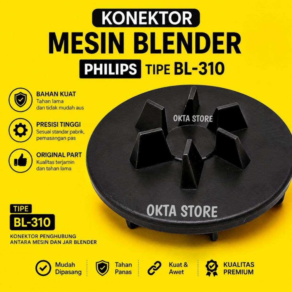 KONEKTOR CONECTOR MESIN BLENDER PHILIPS TIPE BL-310