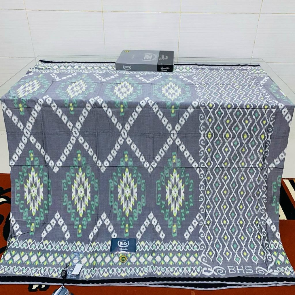Sarung BHS Signature KTD Silver Lawas Spunsilk Mercerized Jahitan Tengah ATBM Limited (COD)