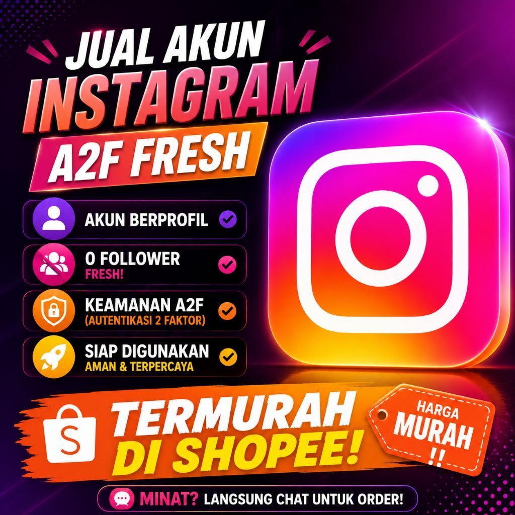Akun Instagram Polos 2FA Aktif - Siap Pakai, Bergaransi, Tidak Ada Daftar Teman