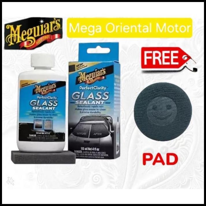 HOT DEAL MEGUIAR'S PERFECT CLARITY GLASS SEALANT G8504 118ML - PROTEKSI KACA MOBIL TANPA WATER SPOT 