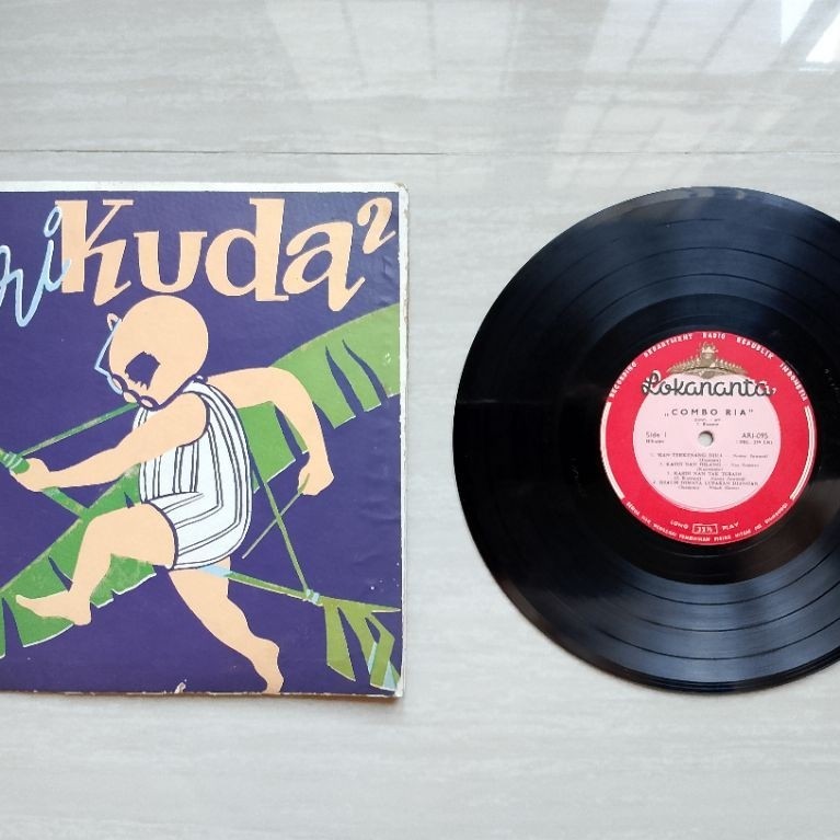Piringan Hitam Vinyl 10 Inch Combo Ria Tari Kuda Kuda Lokananta 1962 Rare