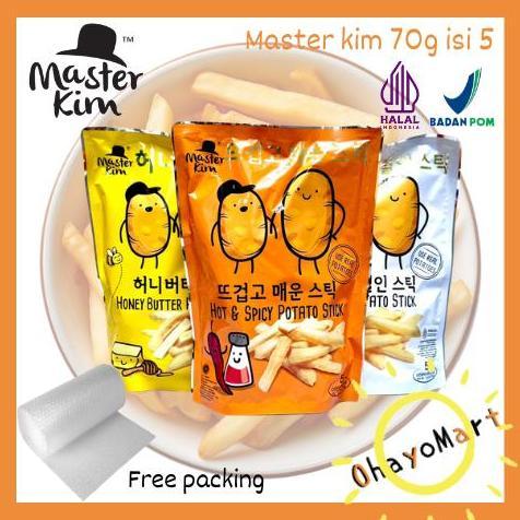 Master Kim potato snack - Salted - Spicy - Honey butter / snack ketang 70g