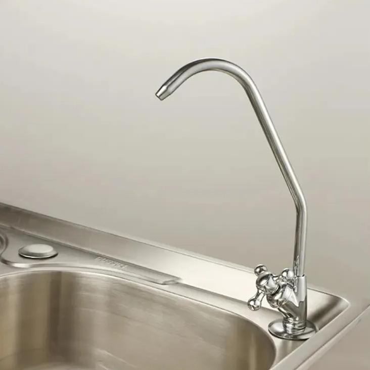 Kran Ro Air Minum 1/4Inch /Keran Angsa Ro Faucet Quick Connector Stop Kran Tembaga Co