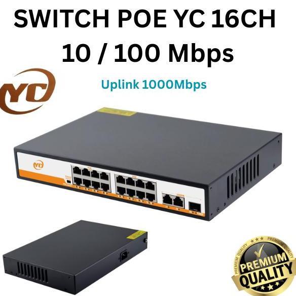Switch Poe 16Port Poe Switch 16+3Ports 10/100/1000Mbps /Switch HubPoe 2Uplink+Fo