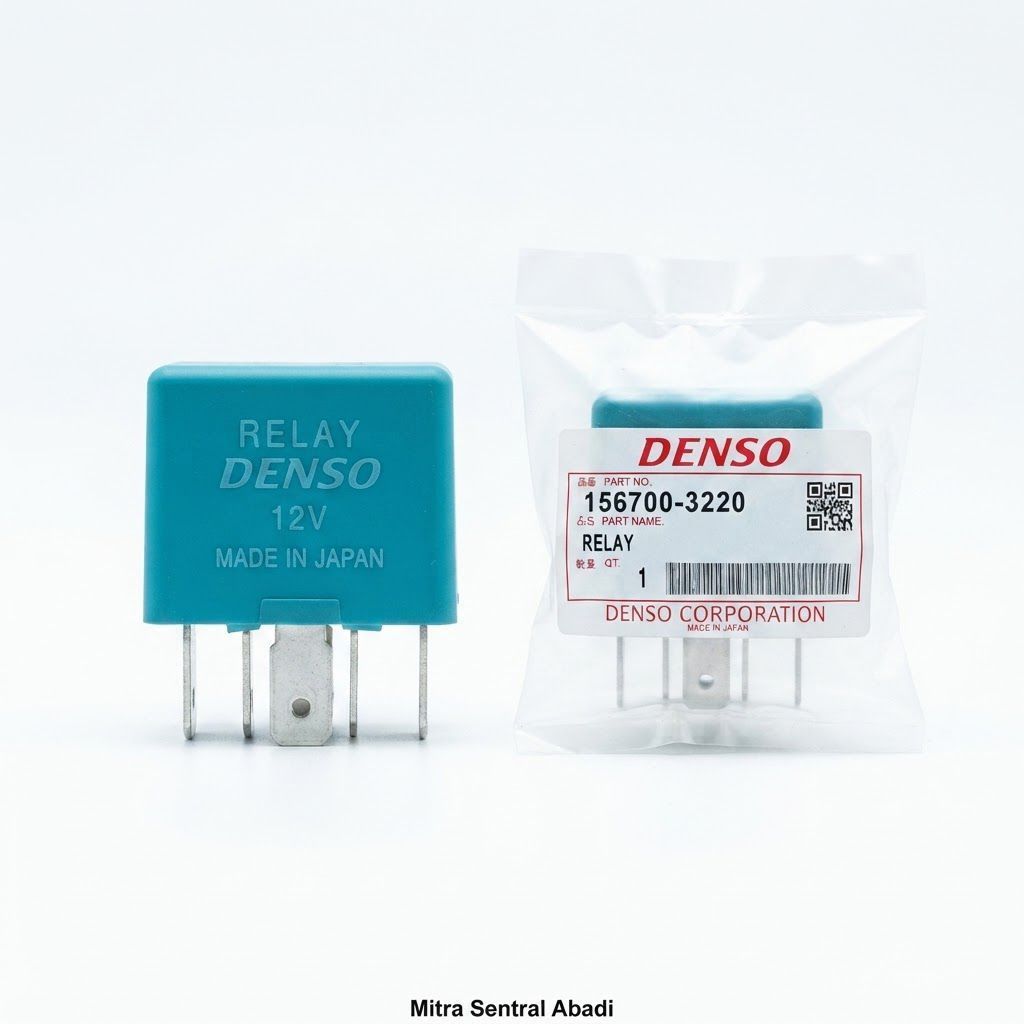 Denso Automotive Relay 12V 156700-3220 / Relay AC Mobil Denso Kaki 4