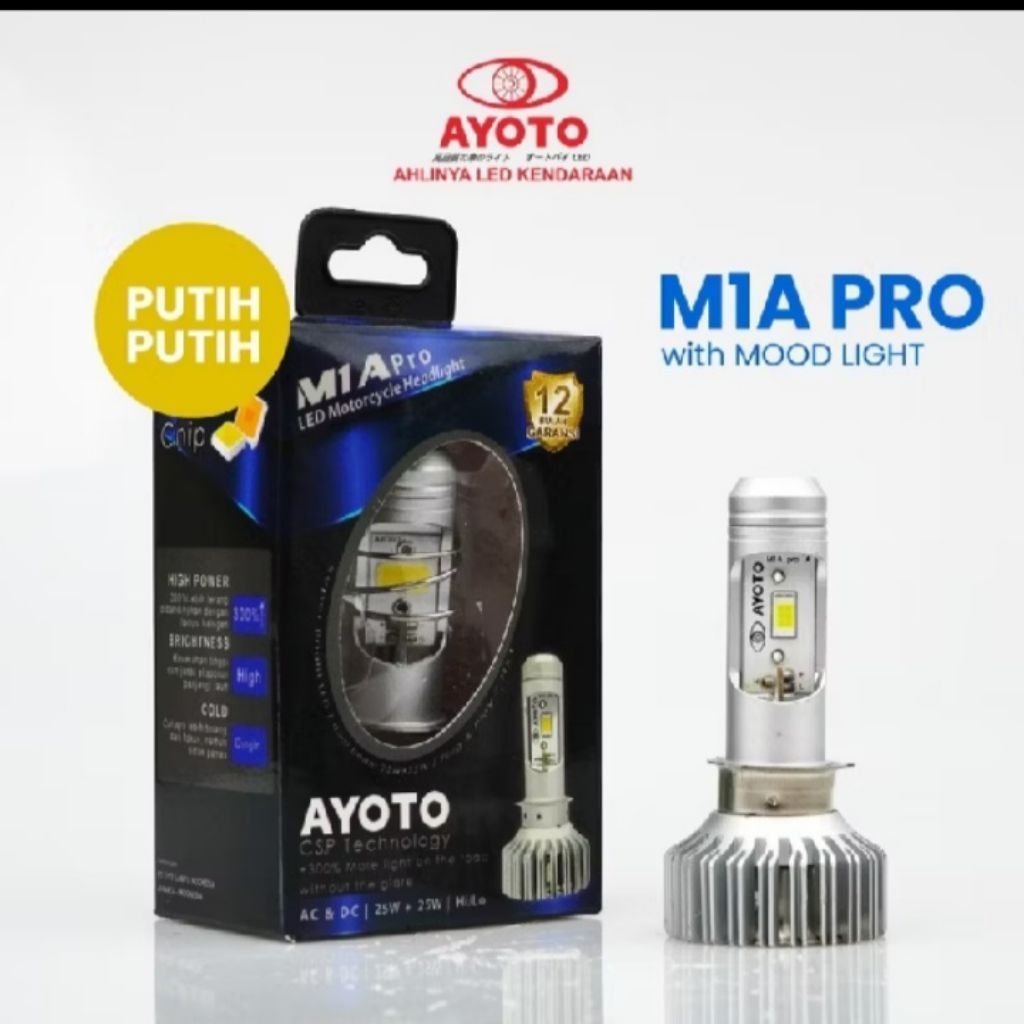 AYOTO M1A PRO & M1A – Lampu LED Motor Premium, Modern & Stylish