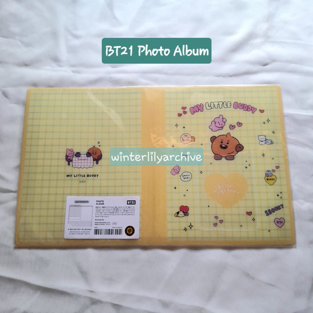 [OFFICIAL] BT21 Monopoly Photo Album 128 Pockets - My Little Buddy (Collect Book / Pocket Photocard 