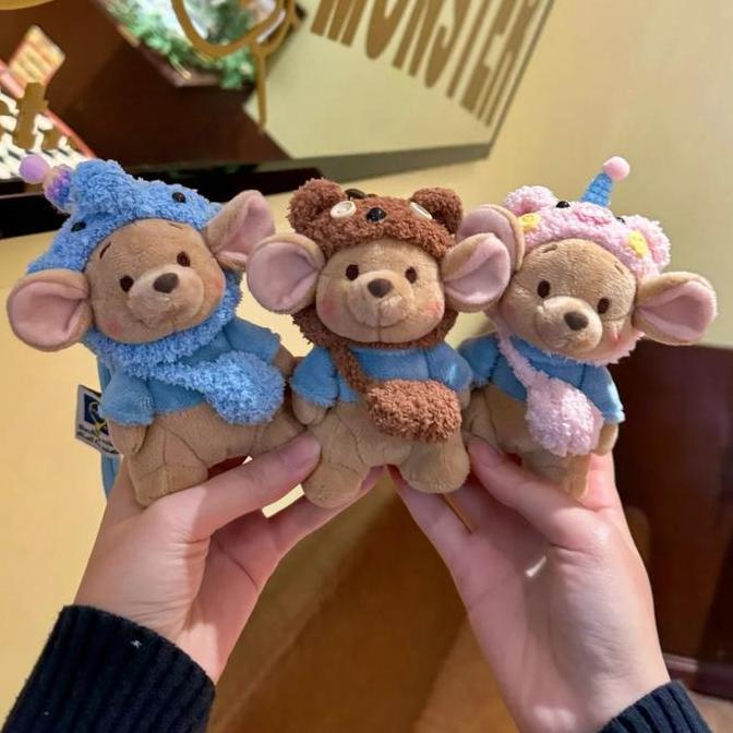 CODGantungan Kunci Kanguru Winnie the Pooh, Gantungan Kunci Boneka Beruang Kartun Disney, Gantungan 