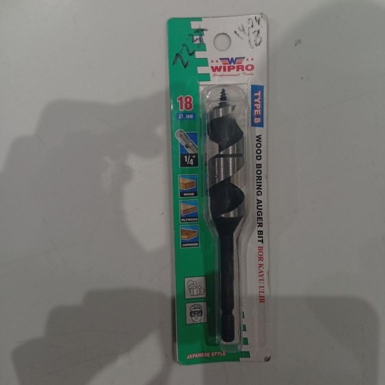 Mata Bor Kayu Auger WIPRO 18mm x 115mm