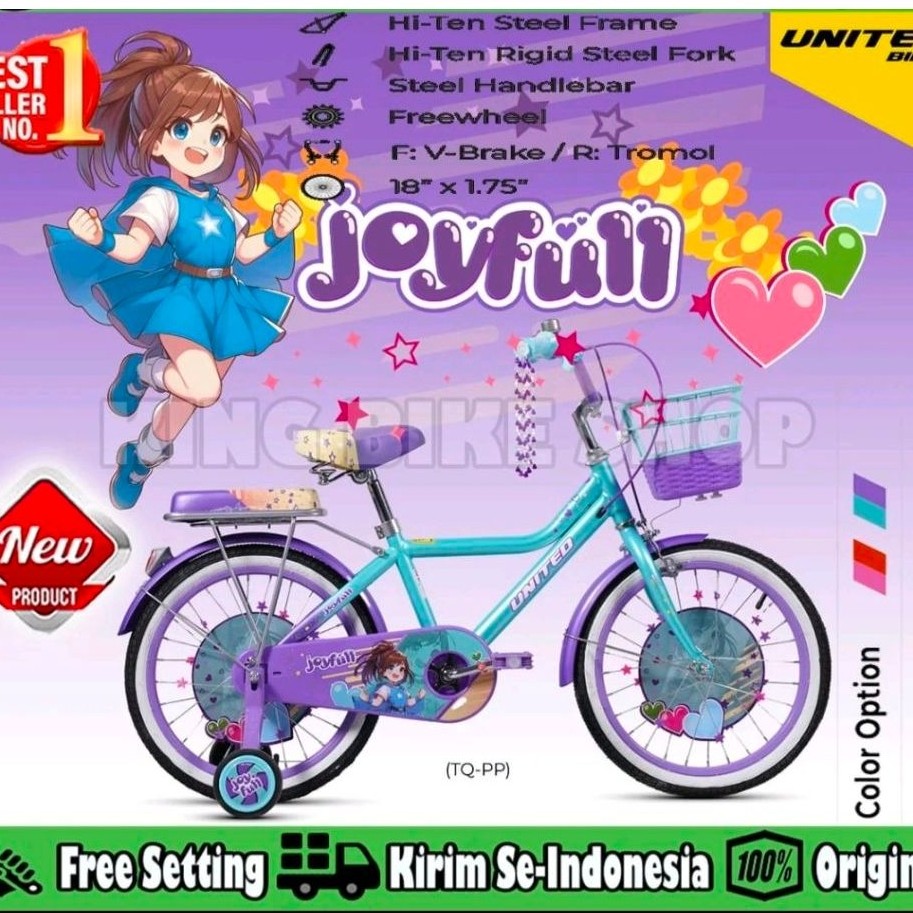 Sepeda Anak mini United Joyfull 18Inch