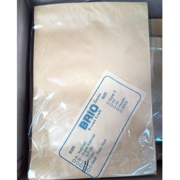 Amplop Coklat Folio TERMURAH/Map Coklat/Envelope Samson/Amplop F4 Kertas