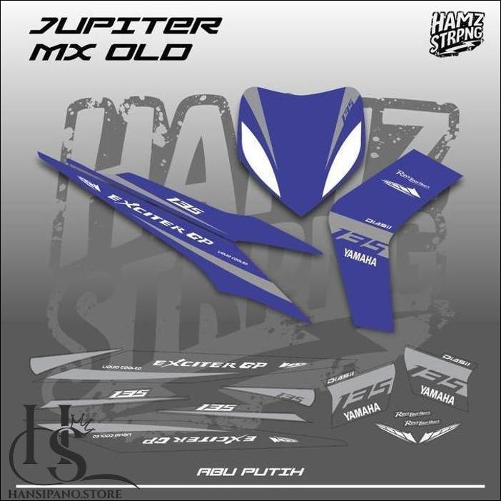 STRIPING TRANSPARAN MX OLD 135 LIST SIMPLE EXCITER GP READY STOCK