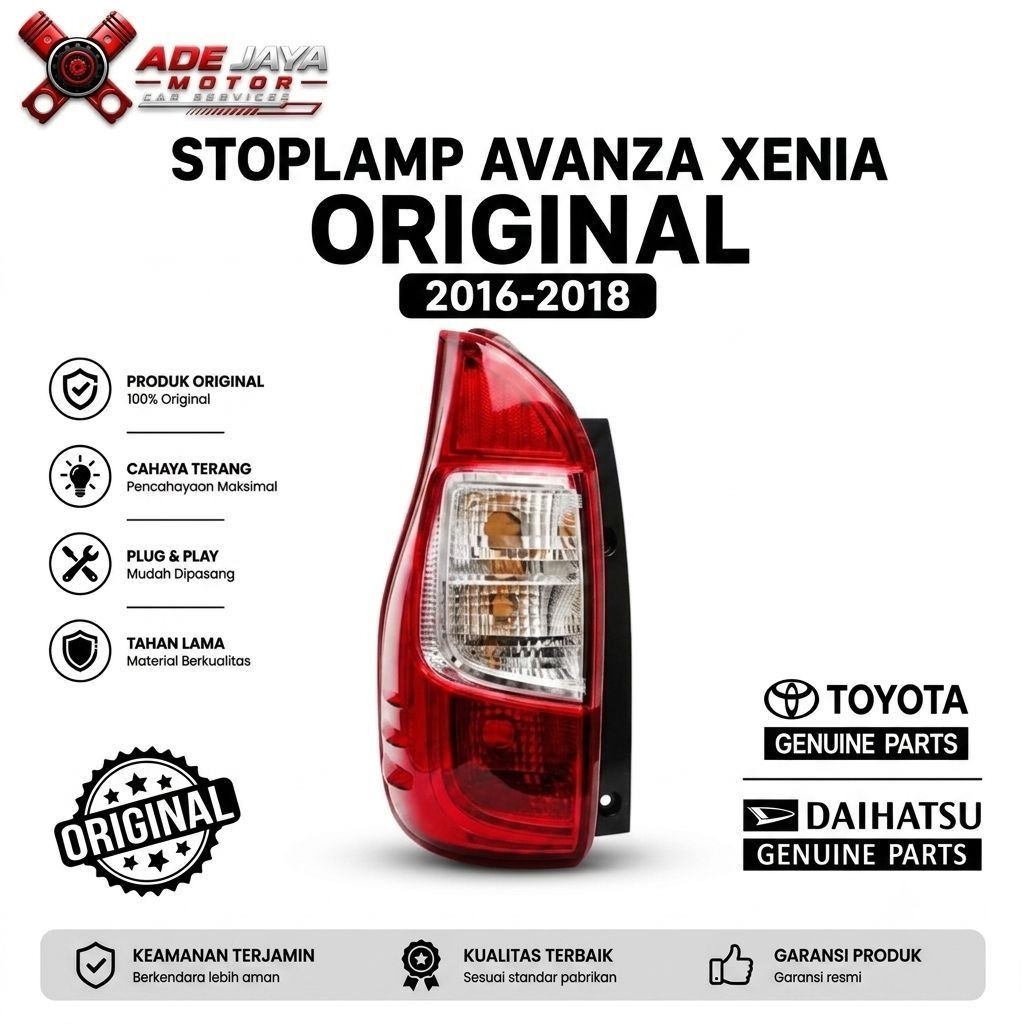 Stoplamp avanza stoplamp xenia stoplamp veloz 2016 2017 2018 original second stop lamp lampu belakan