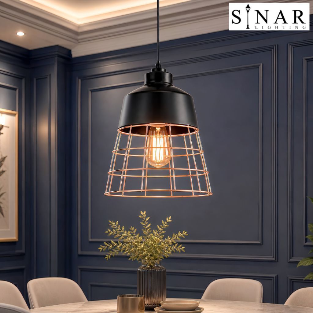 Lampu gantung Minimalis Cafe Rosegold D1805 A