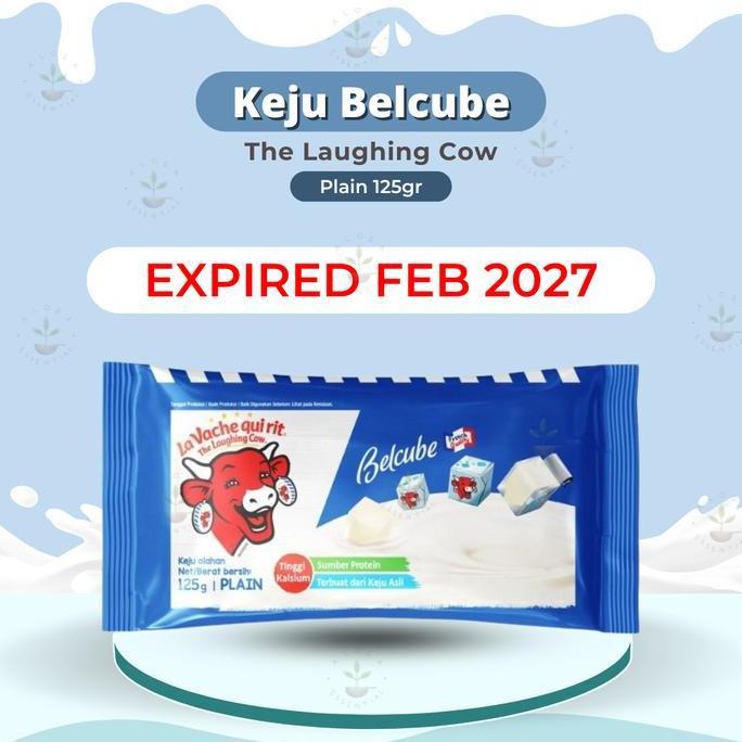 ZAHRAAAANUR8 - KEJU BELCUBE CHEESE SPREAD 125 GR - BELCUBE KEJU BAYI MPASI 24 KOTAK - KEJU KIRI - KE