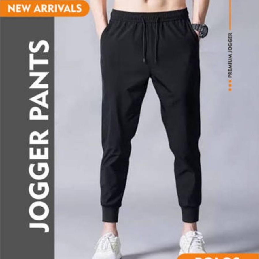 JOGER SWEATPANTS Celana Joger Panjang Pria Bahan Babyterry Polos dengan Kantung dan Tali Serut Ukura