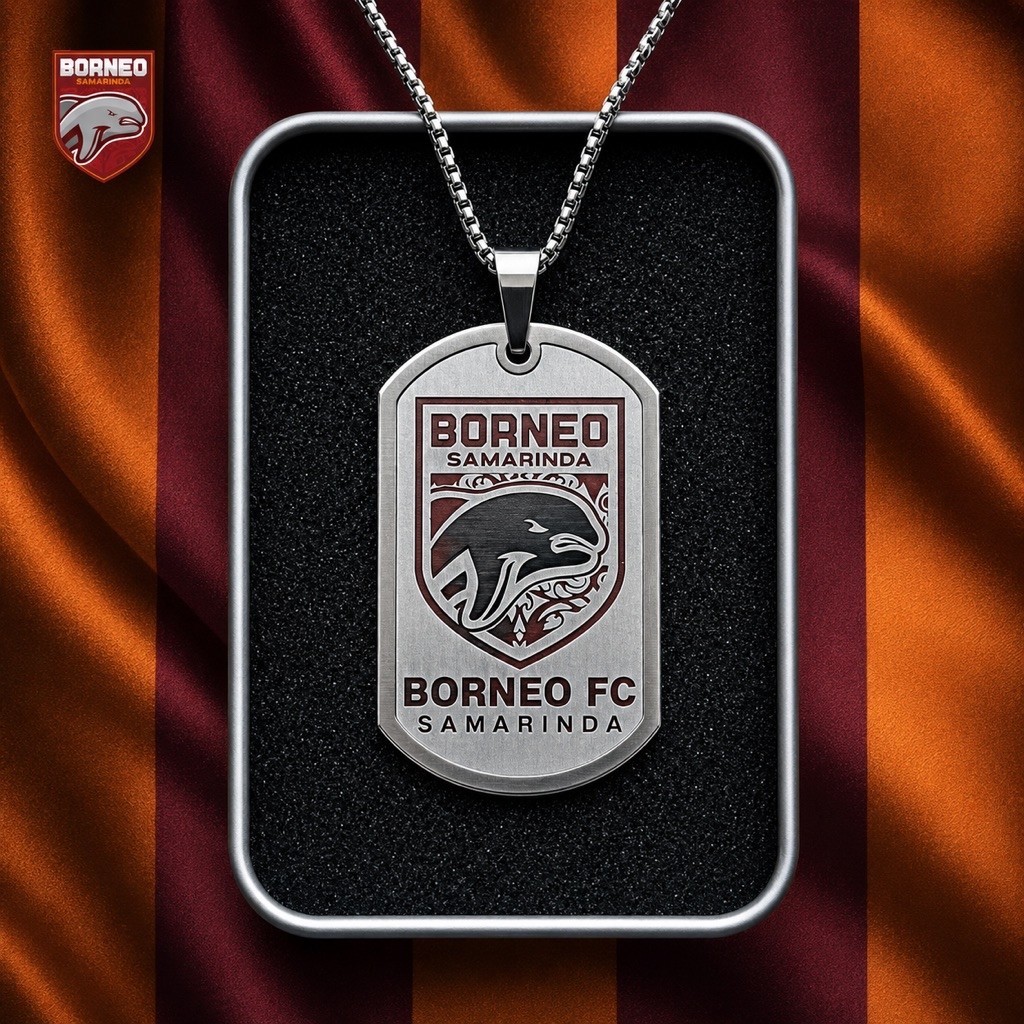 Kalung Borneo FC Samarinda / aksesoris borneo fc / macan pesut etam / pesut mahakam