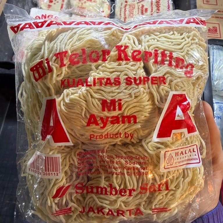 Mie Telur Keriting AA Kualitas Super