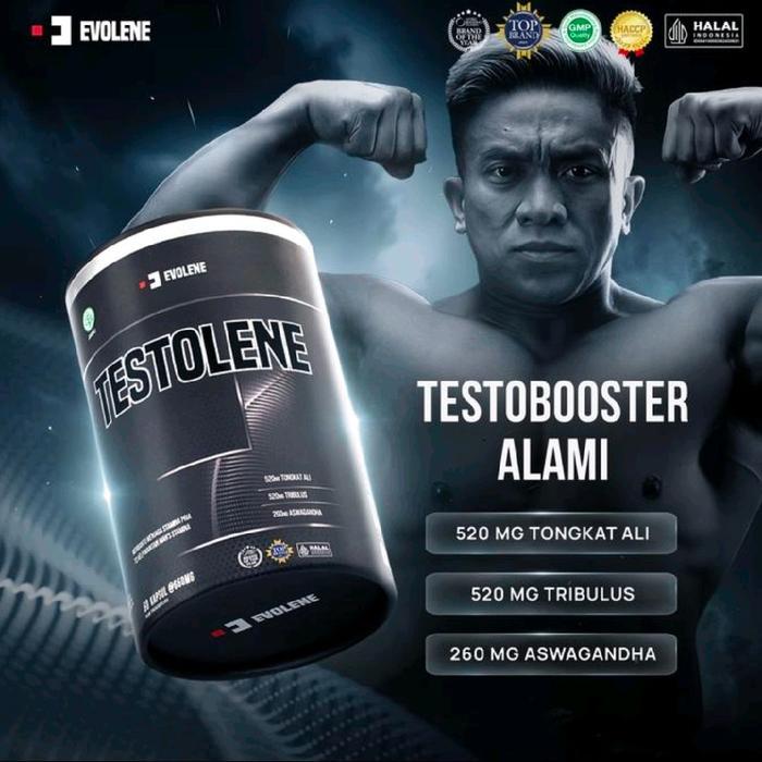 EVOLENE TESTOLENE Testo booster BPOM HALAL Evoboost Imrpoved Formula Tongkat Ali Tirbulus Ashwagandh