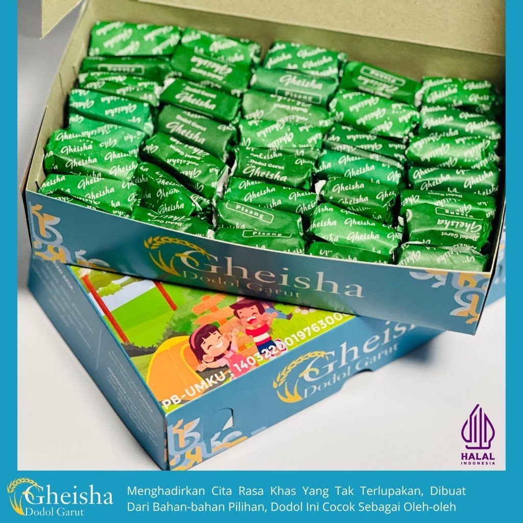 Dodol Garut Gheisha Rasa Pisang 500gr Halal Oleh Khas Garut