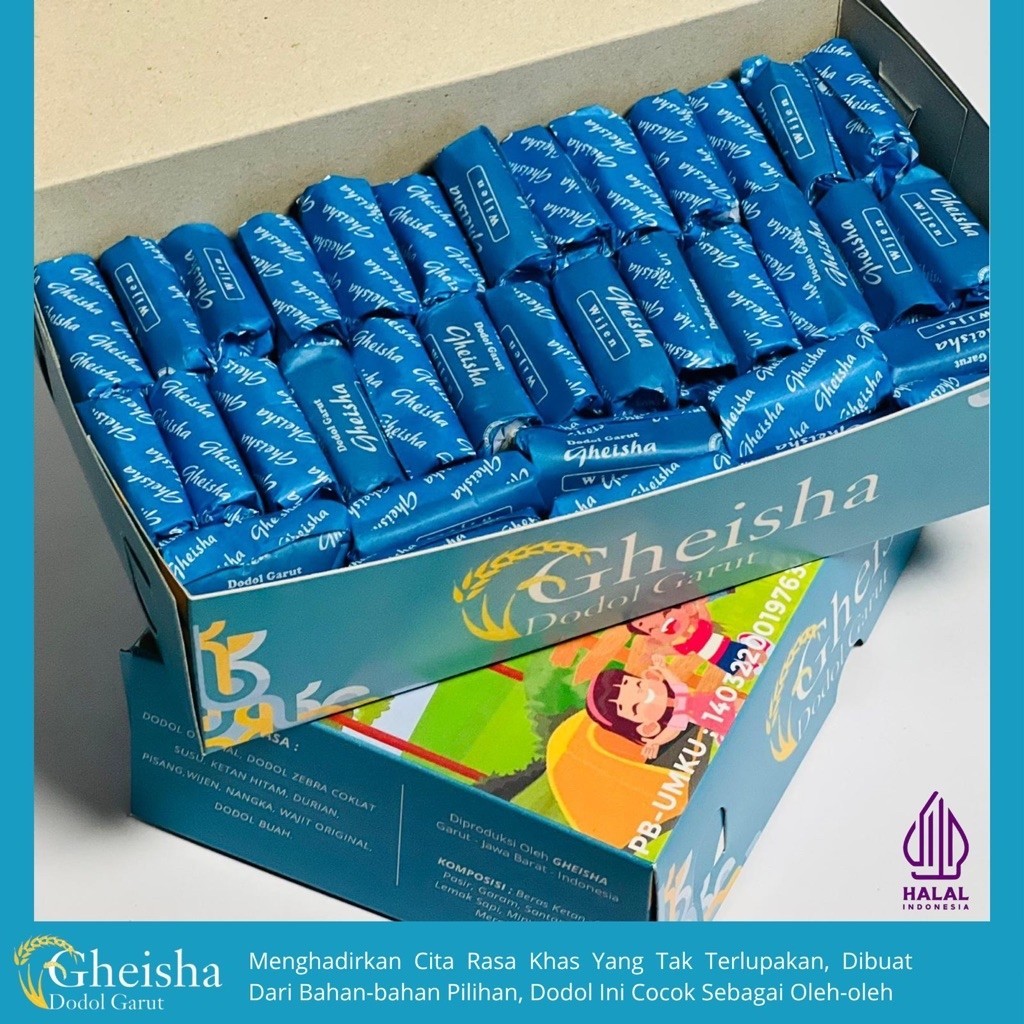 Dodol Wijen Garut Halal Gheisha - Oleh Oleh Garut Terlaris