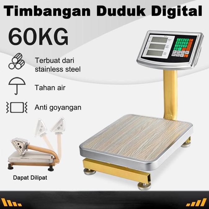 TIMBANGAN DUDUK DIGITAL 60KG / TIMBANGAN LANTAI 60 KG/SINGLE DISPLAY TIMBANGAN DUDUK DIGITAL 60 KG /