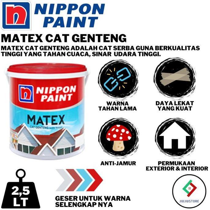 Cat Genteng Matex 2,5Lt Nippon Cat Genteng 2,5Lt Matex Cat Genteng