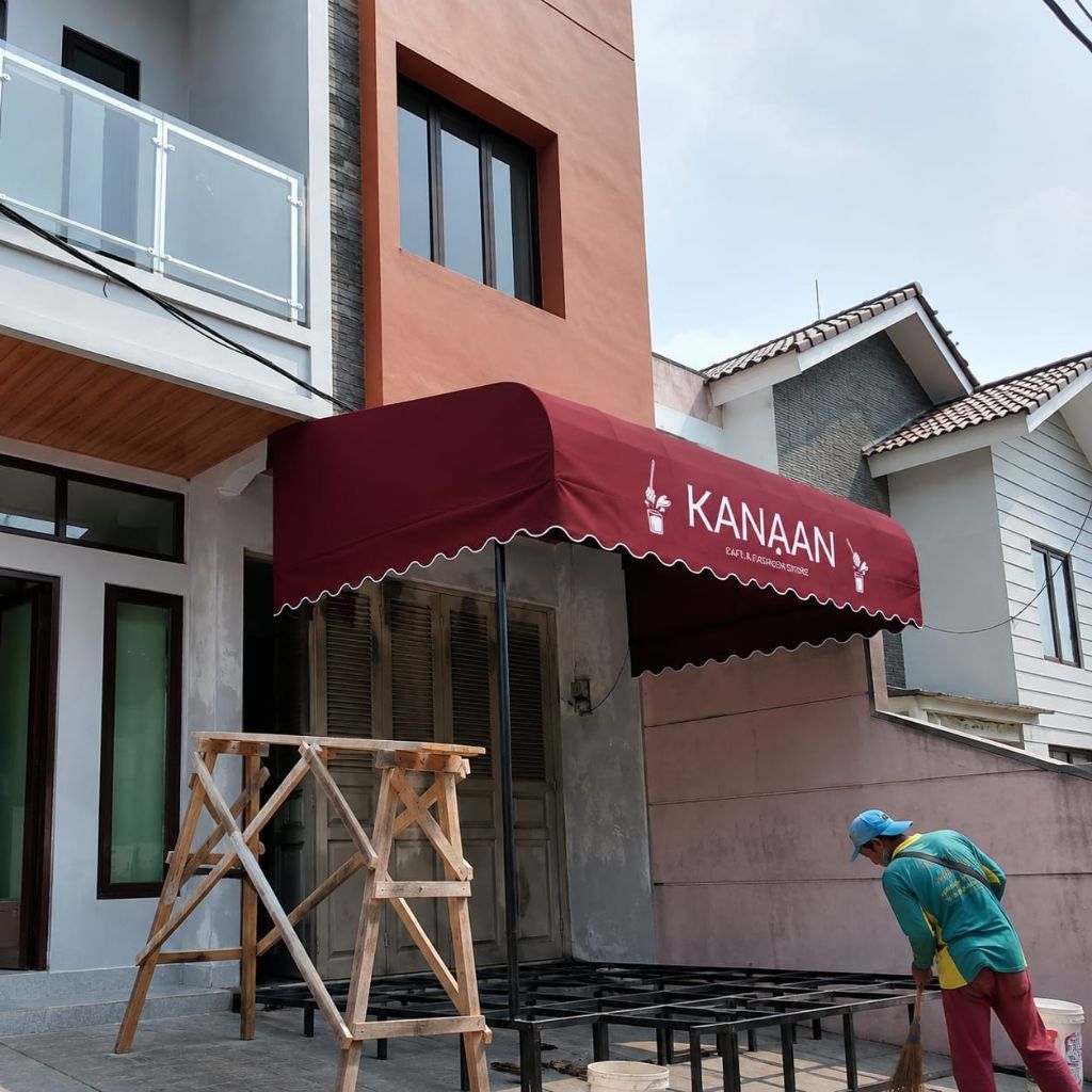 kanopi kain auning jendela. toko. rumah. cafe waterproof